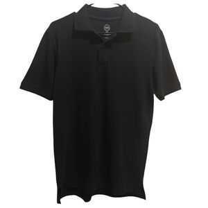 Wonder Nation Black Polo Shirt Cotton & Polyester Short Sleeve Mens Size S 34-36